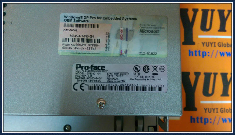 PRO-FACE PS3710A-T41 3580301-01 Touch Screen Panel - PLC DCS SERVO